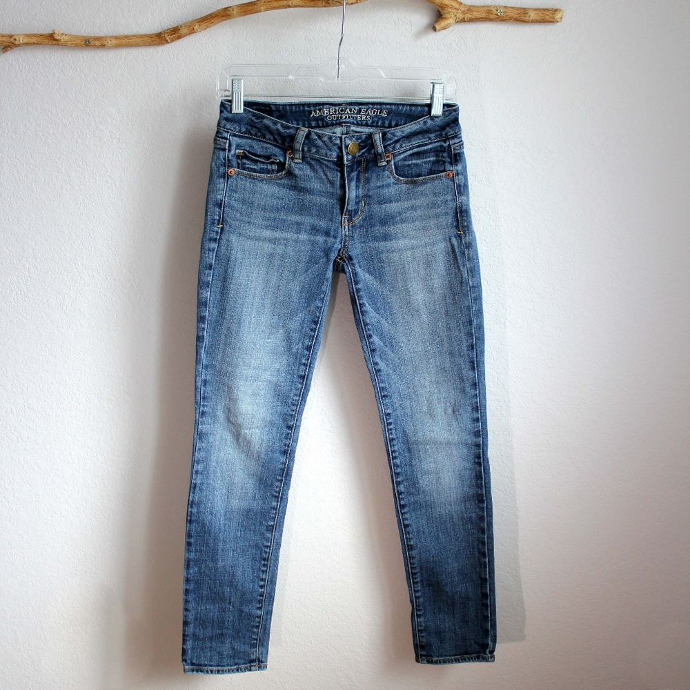 AE Low Rise Stretch Skinny Jeans